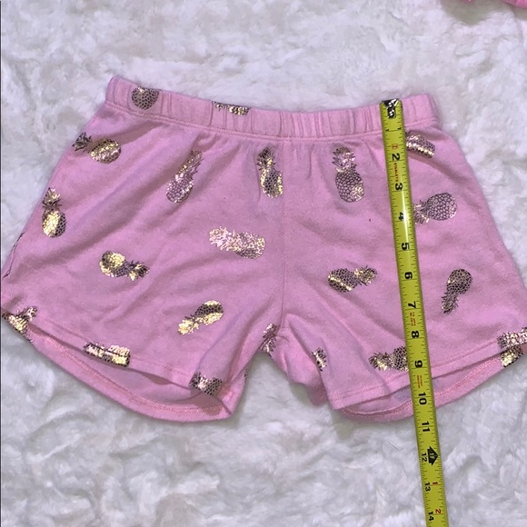 Set of Pink Girls Pajama Shorts - Picture 7 of 9